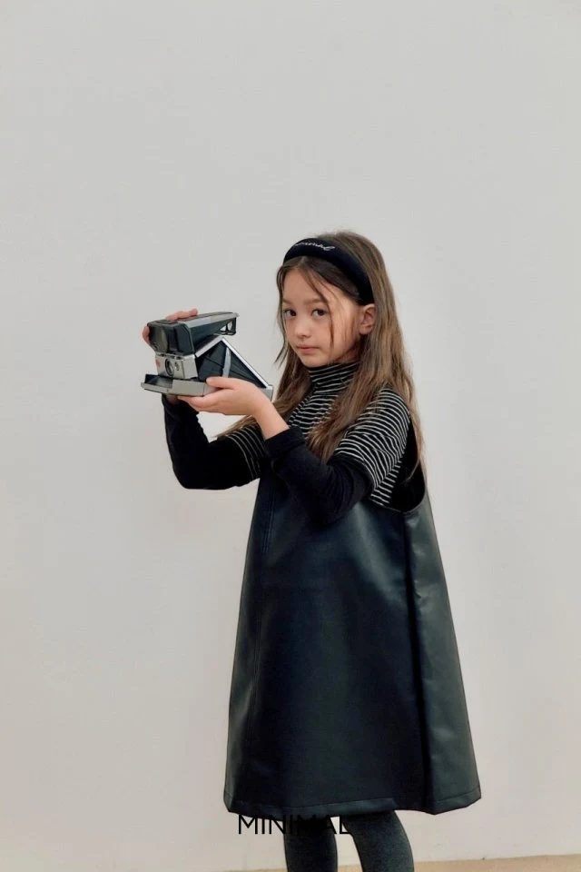 Minimal - Korean Children Fashion - #toddlerclothing - Stripe Point Turtleneck Tee - 9