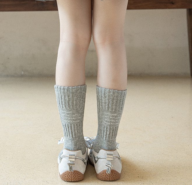 Miso - Korean Children Fashion - #Kfashion4kids - Back Letter Sock Set - 6