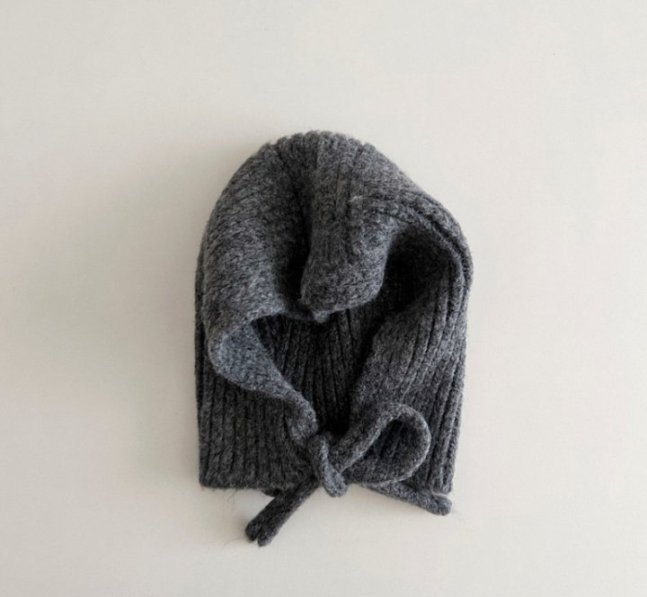 Miso - Korean Children Fashion - #childrensboutique - Eo Ribbed Balaclava - 7