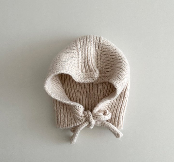 Miso - Korean Children Fashion - #designkidswear - Eo Ribbed Balaclava - 8