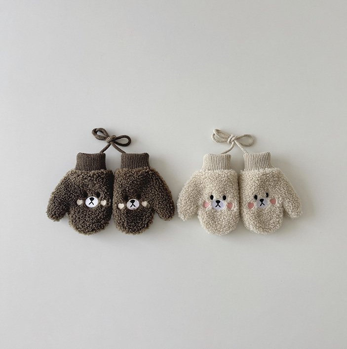 Miso - Korean Children Fashion - #designkidswear - Blush Bucket Gloves - 2
