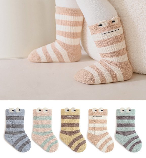 Miso - Korean Children Fashion - #discoveringself - Wiggly Cozy Socks - 2
