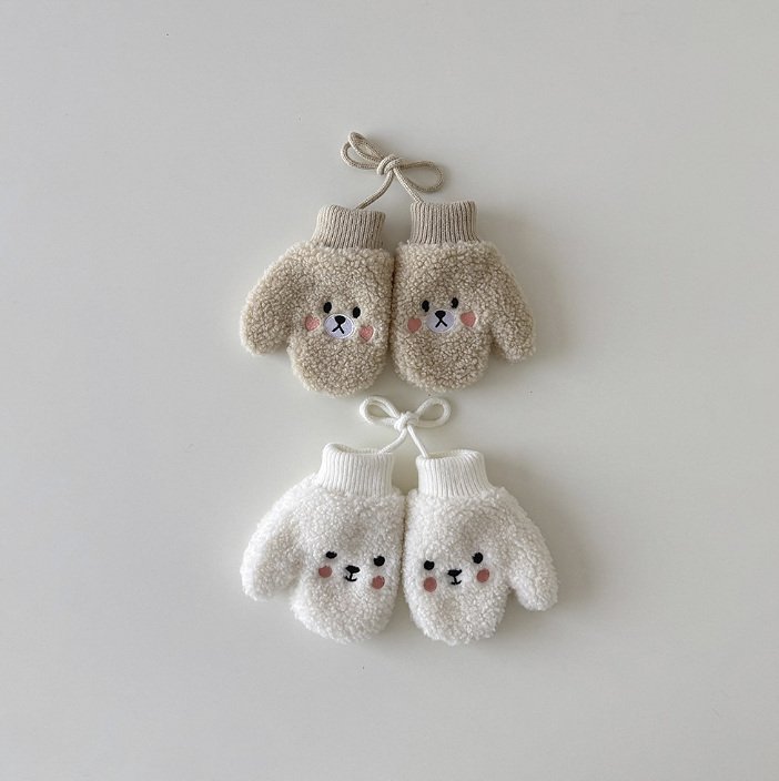 Miso - Korean Children Fashion - #kidsshorts - Blush Bucket Gloves - 5