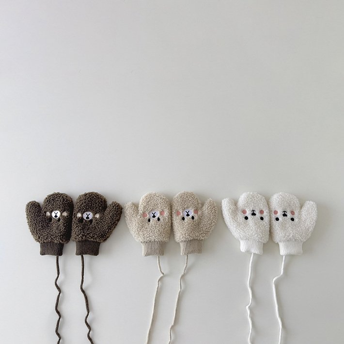 Miso - Korean Children Fashion - #kidsstore - Blush Bucket Gloves - 6