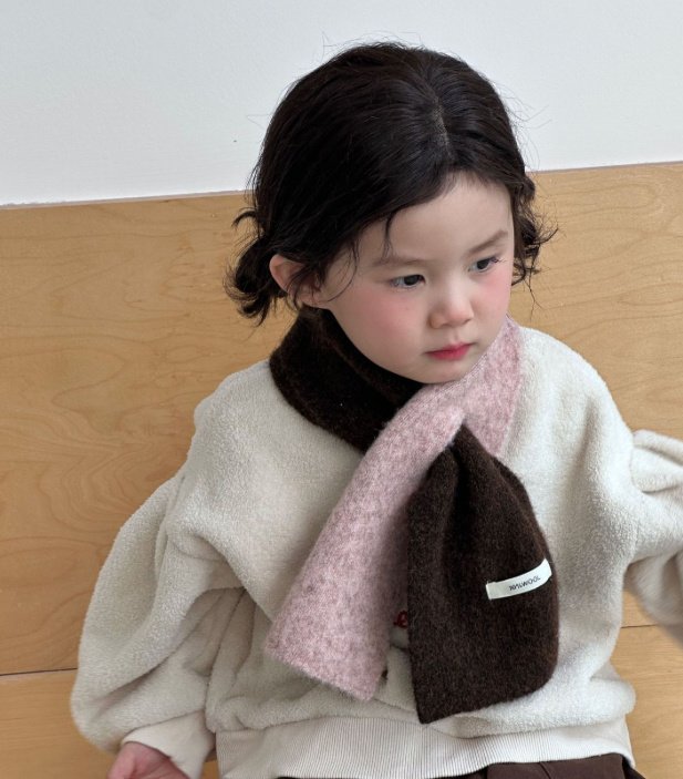 Miso - Korean Children Fashion - #kidsshorts - Half Half Scarf - 4