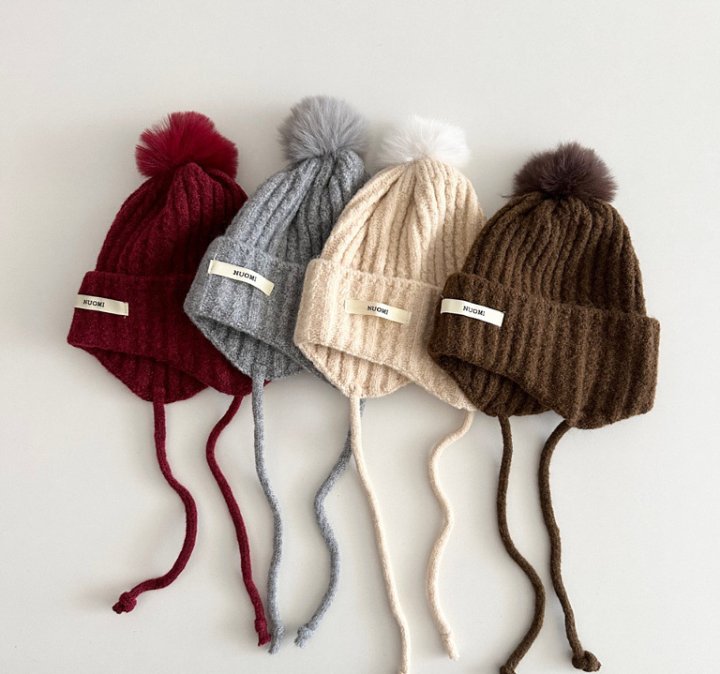 Miso - Korean Children Fashion - #kidzfashiontrend - Nuomi Pom Hat - 2