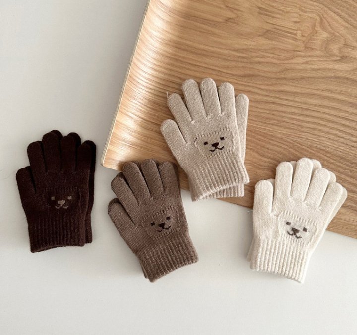Miso - Korean Children Fashion - #magicofchildhood - Eo Bear Finger Gloves