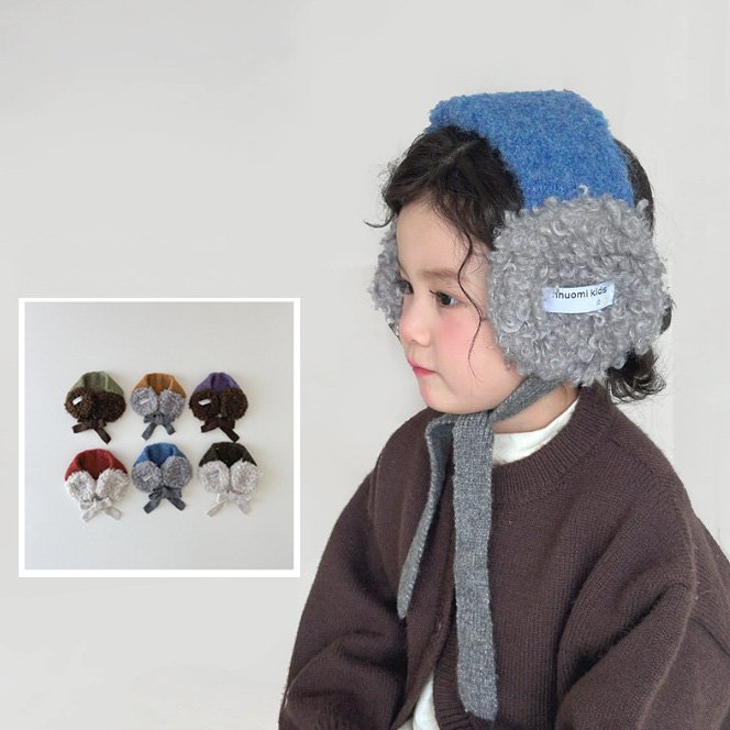 Miso - Korean Children Fashion - #magicofchildhood - Fleece Ear Flap Hat
