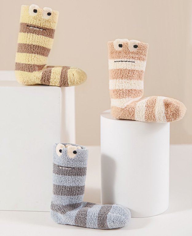 Miso - Korean Children Fashion - #minifashionista - Wiggly Cozy Socks - 10