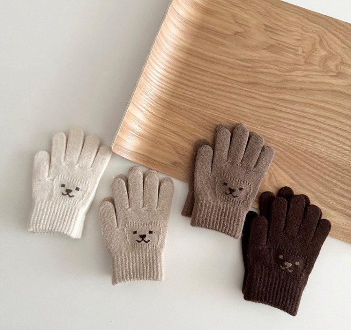 Miso - Korean Children Fashion - #prettylittlegirls - Eo Bear Finger Gloves - 3