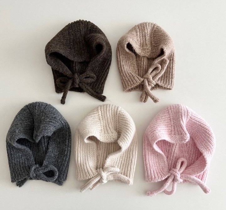 Miso - Korean Children Fashion - #prettylittlegirls - Eo Ribbed Balaclava - 2