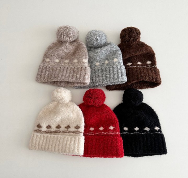 Miso - Korean Children Fashion - #todddlerfashion - Otaru Pom Hat