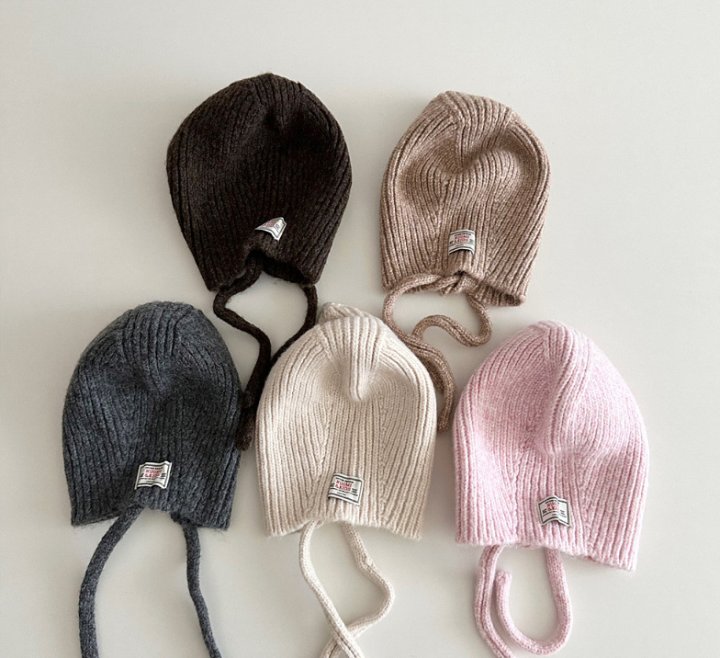 Miso - Korean Children Fashion - #todddlerfashion - Eo Ribbed Balaclava - 4