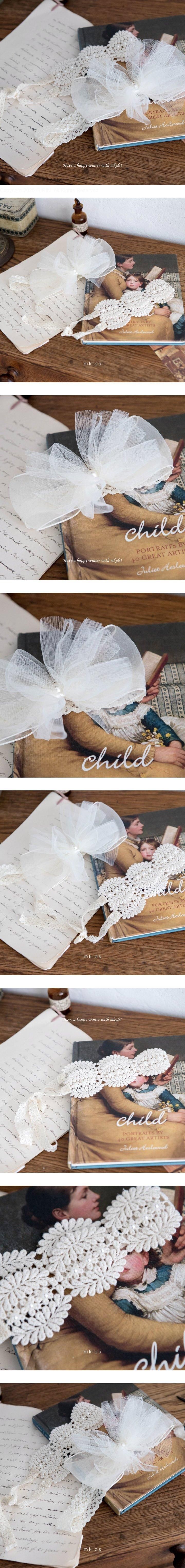 Mkids - Korean Baby Fashion - #babyoninstagram - La Foret Hairband (Lace)