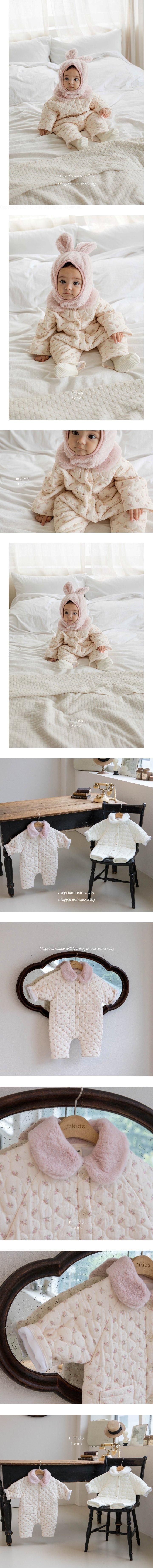Mkids - Korean Baby Fashion - #onlinebabyshop - Love You Quilting Suit (Pink)