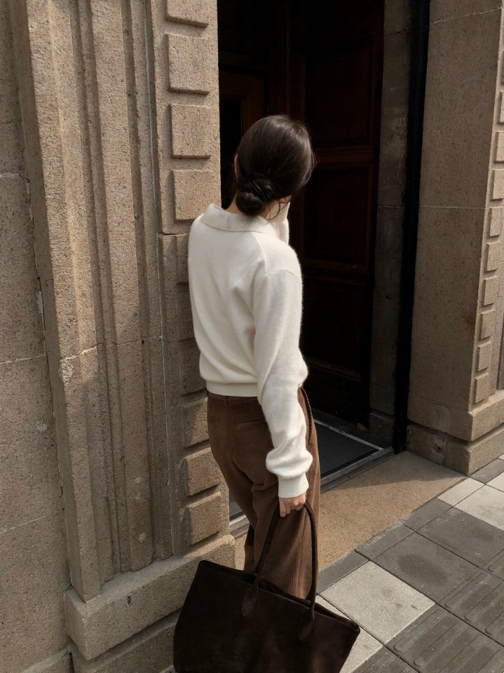 Moani - Korean Women Fashion - #momslook - Corduroy Semi Wide Pants - 6