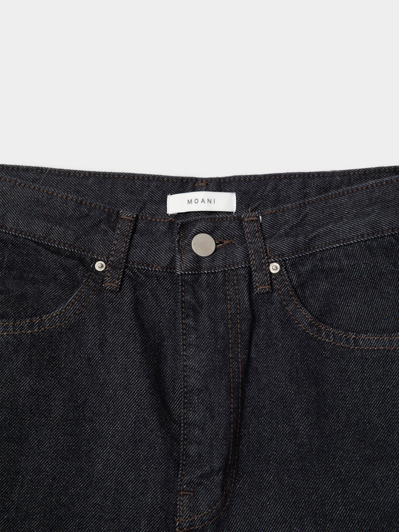 Moani - Korean Women Fashion - #womensfashion - Curved Denim Pants - 4