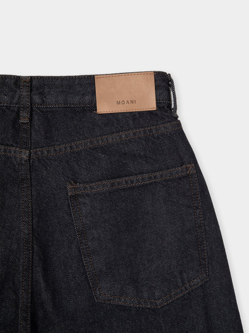 Moani - Korean Women Fashion - #momslook - Curved Denim Pants - 6