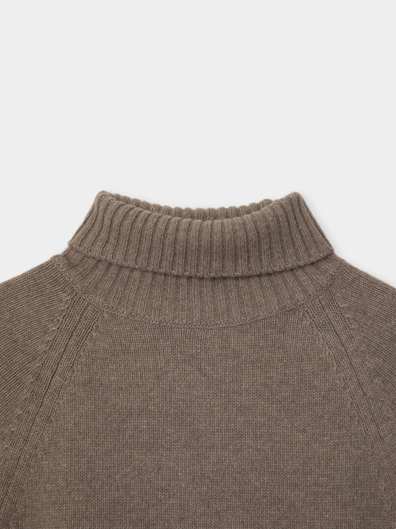 Moani - Korean Women Fashion - #momslook - Mink Cashmere Turtleneck Knit - 3
