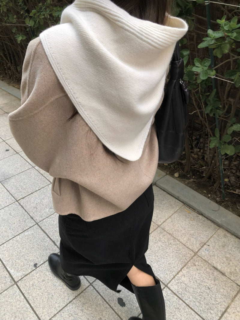 Moani - Korean Women Fashion - #momslook - Triangle Wrap Muffler - 2