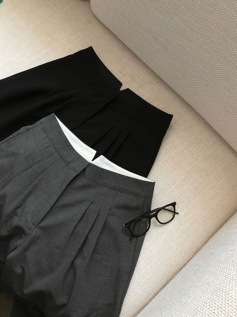 Moani - Korean Women Fashion - #momslook - Wool Low Wide Slacks