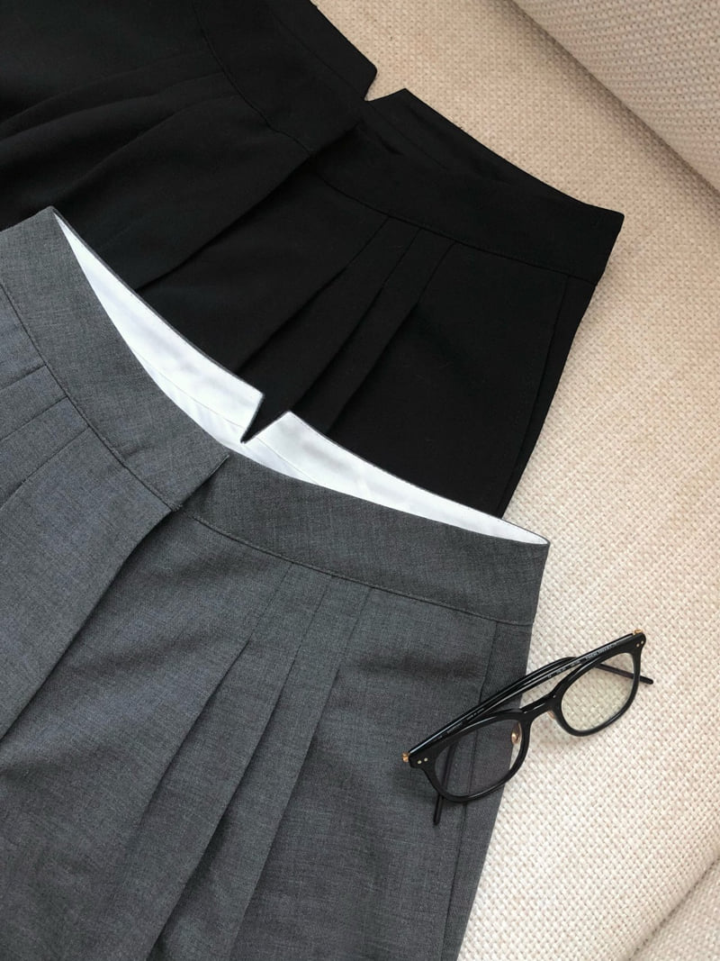 Moani - Korean Women Fashion - #momslook - Wool Low Wide Slacks - 2