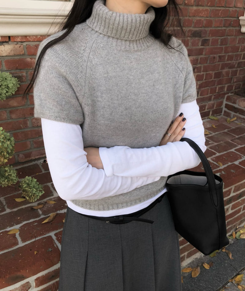 Moani - Korean Women Fashion - #pursuepretty - Mink Cashmere Turtleneck Knit - 8