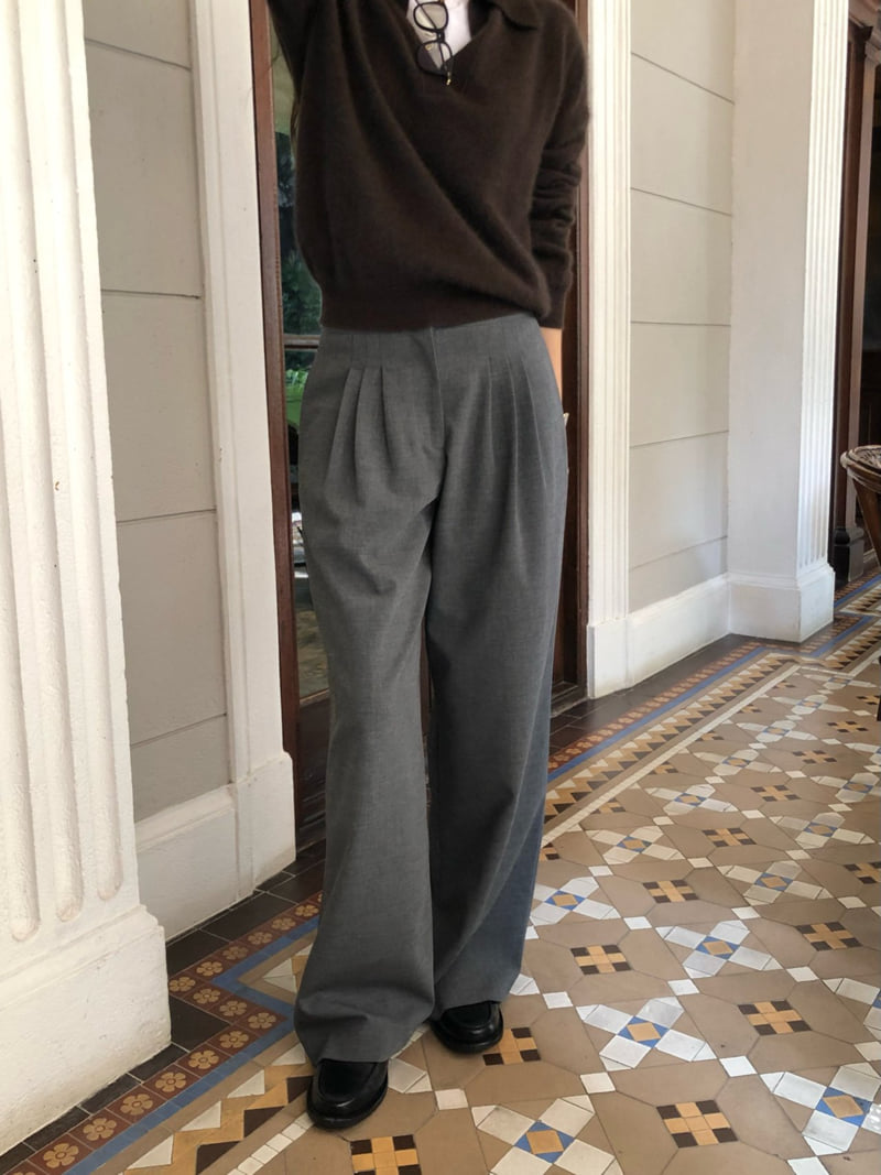 Moani - Korean Women Fashion - #pursuepretty - Wool Low Wide Slacks - 6