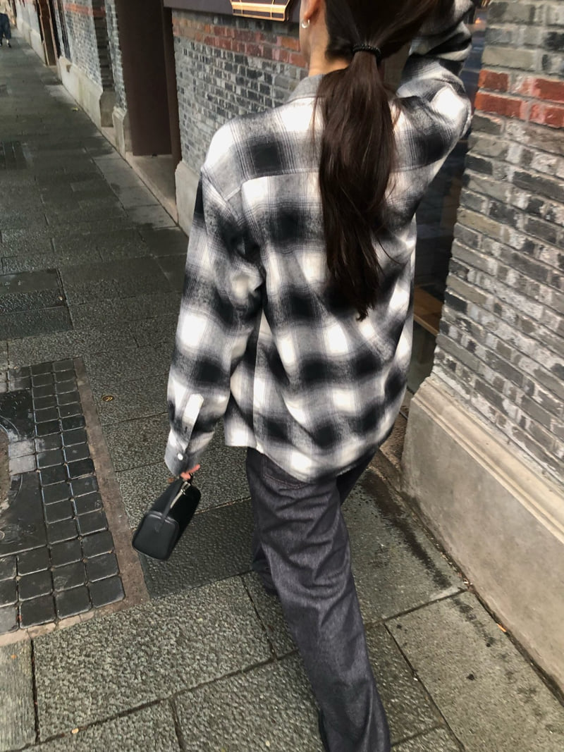 Moani - Korean Women Fashion - #restrostyle - Classic Over Check Shirt - 10
