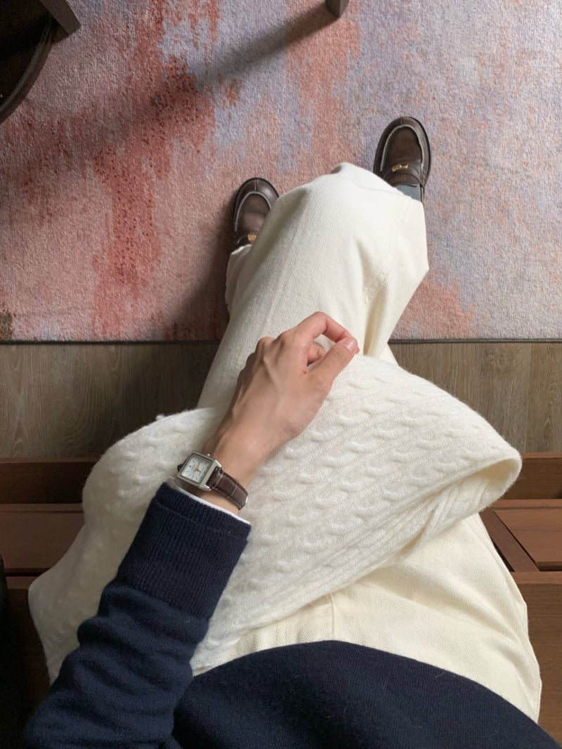 Moani - Korean Women Fashion - #restrostyle - Wool Cashmere Cable Muffler - 6