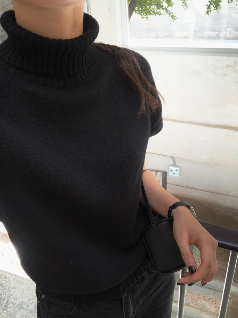 Moani - Korean Women Fashion - #thatsdarling - Mink Cashmere Turtleneck Knit - 12
