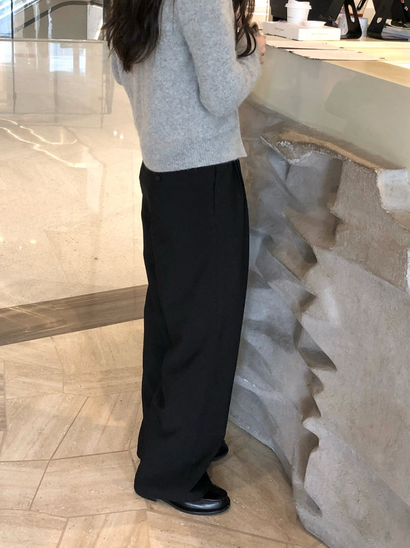 Moani - Korean Women Fashion - #thatsdarling - Wool Low Wide Slacks - 10