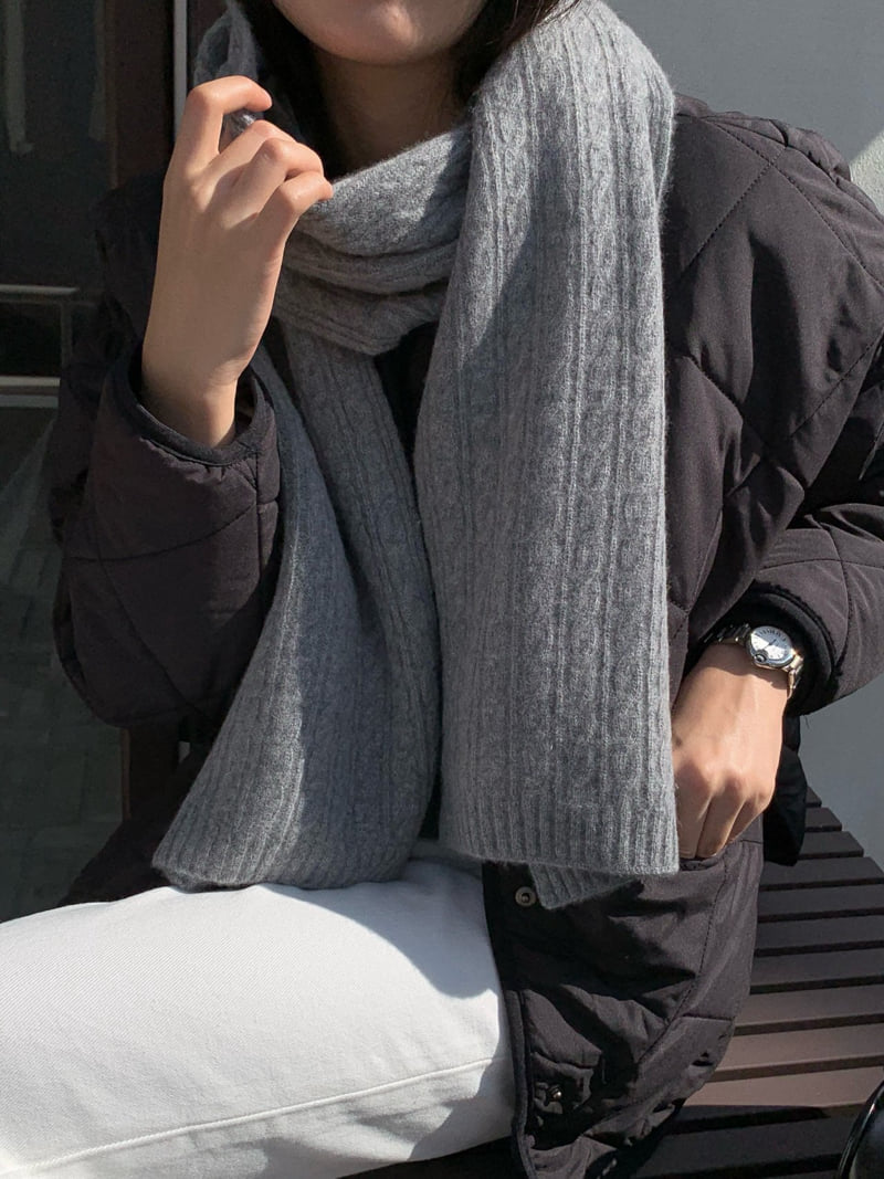 Moani - Korean Women Fashion - #thelittlethings - Wool Cashmere Cable Muffler - 10