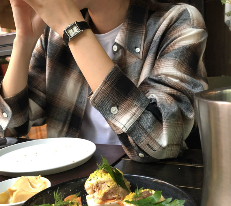 Moani - Korean Women Fashion - #vintageinspired - Classic Over Check Shirt - 7