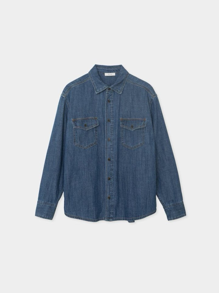 Moani - Korean Women Fashion - #womensfashion - Western Denim Shirts - 12