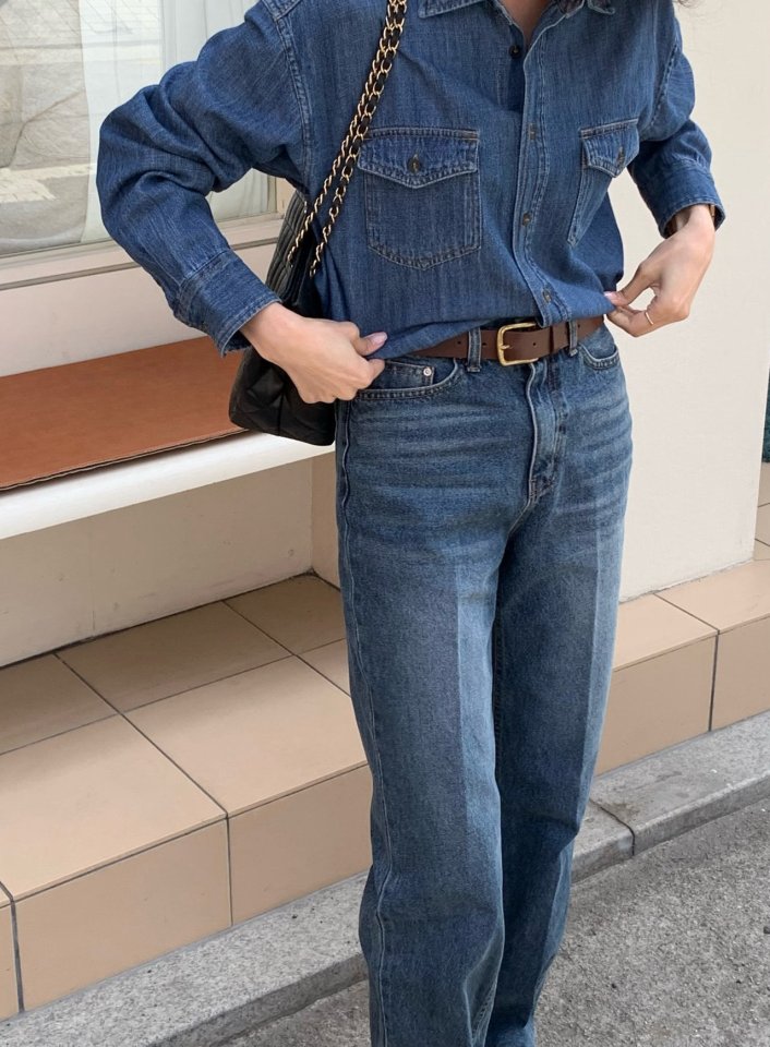 Moani - Korean Women Fashion - #womensfashion - Western Denim Shirts - 8