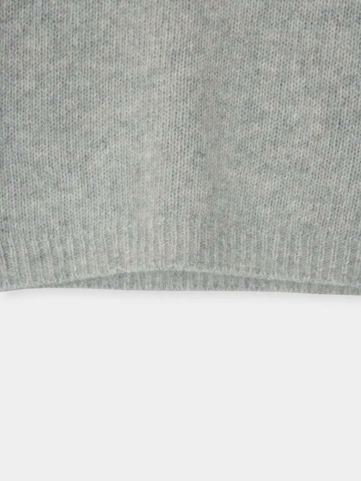 Moani - Korean Women Fashion - #womensfashion - Turtle Neck Half Sleeve Raccoon Knit - 8