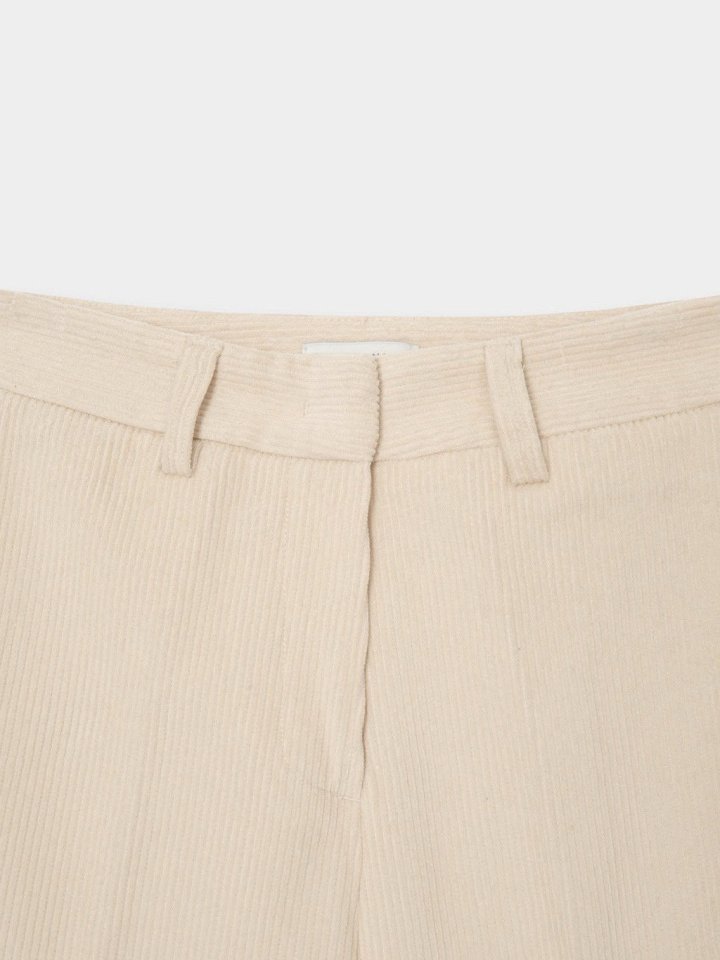 Moani - Korean Women Fashion - #womensfashion - Corduroy Semi Wide Pants - 2