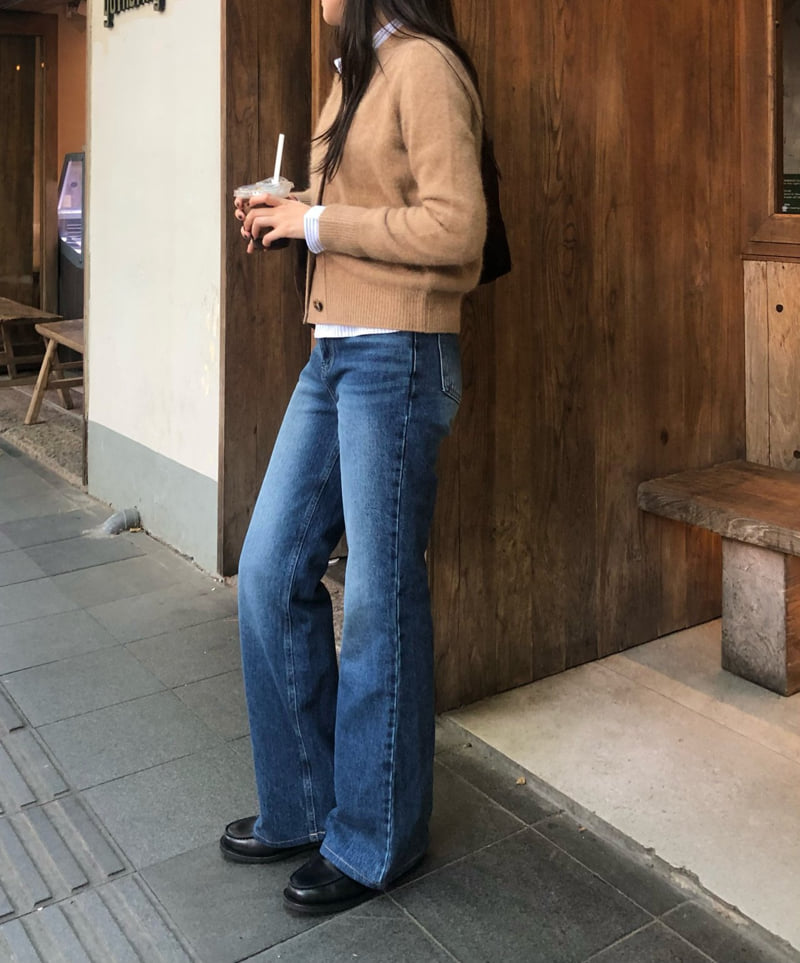 Moani - Korean Women Fashion - #womensfashion - Classic Flared Denim Jeans - 9