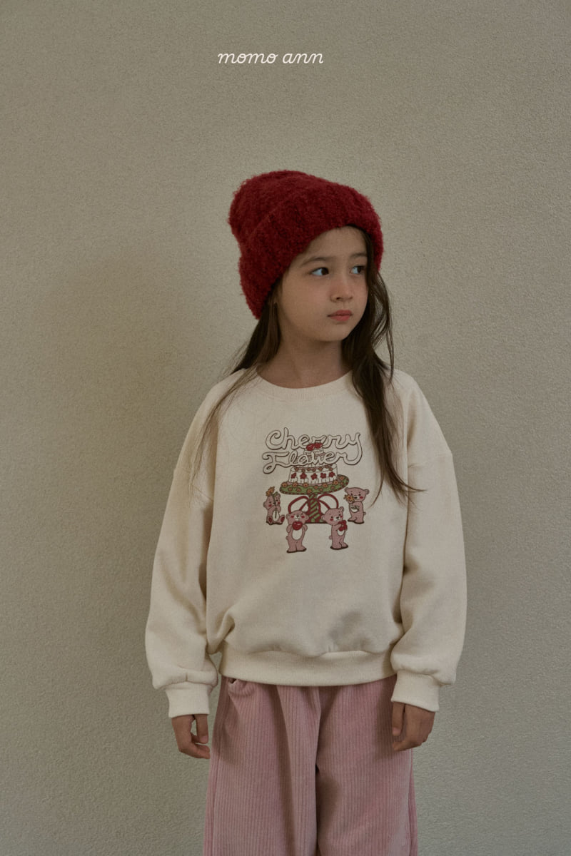 Momo Ann - Korean Children Fashion - #childrensboutique - Cherry Sweatshirt - 7