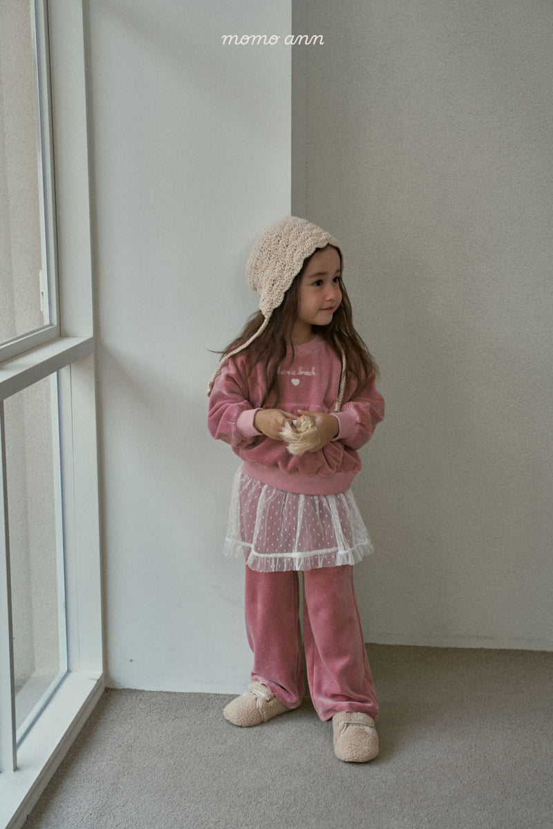 Momo Ann - Korean Children Fashion - #kidsstore - Velour Set - 3