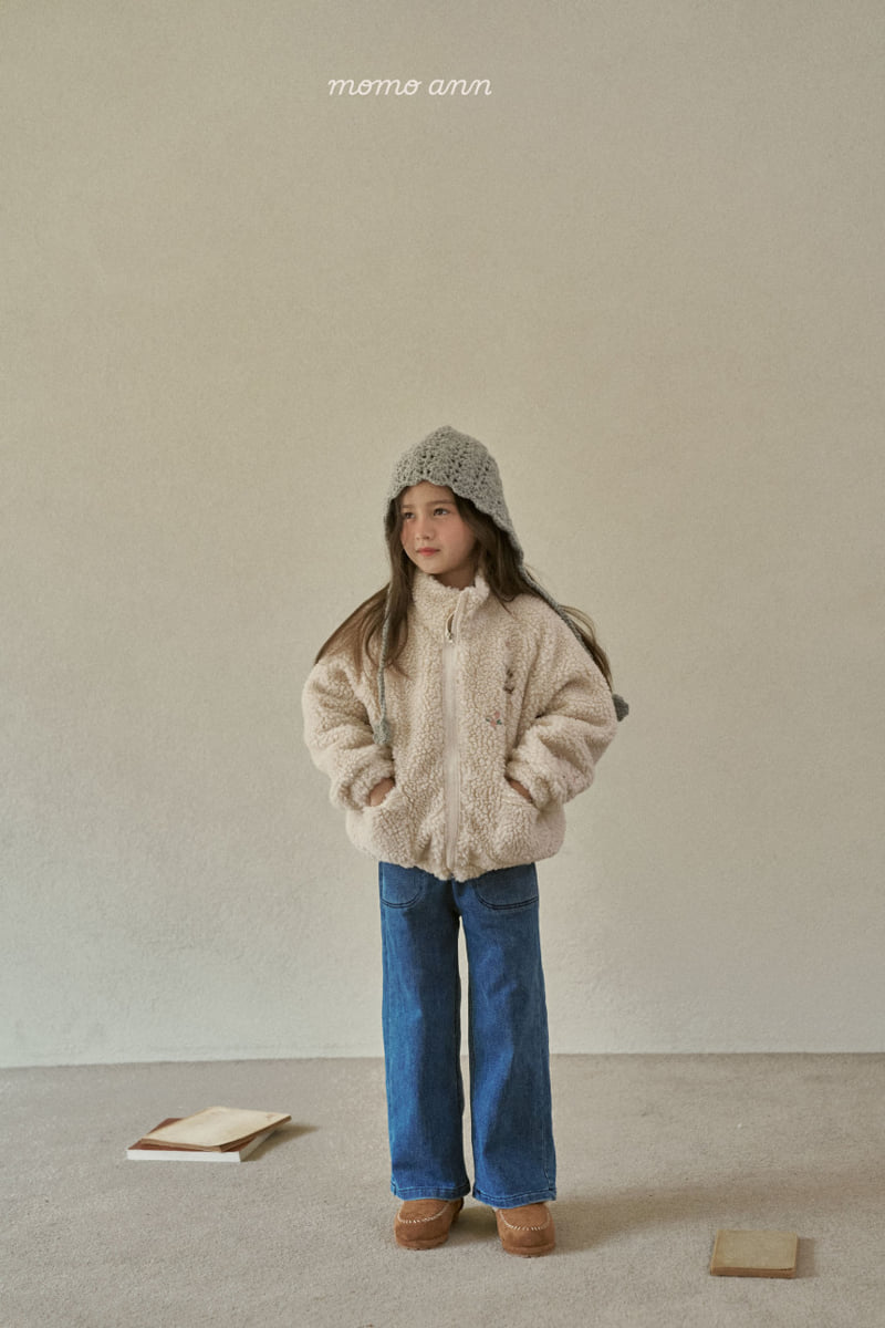 Momo Ann - Korean Children Fashion - #kidsstore - Fleece Zip-Up - 8