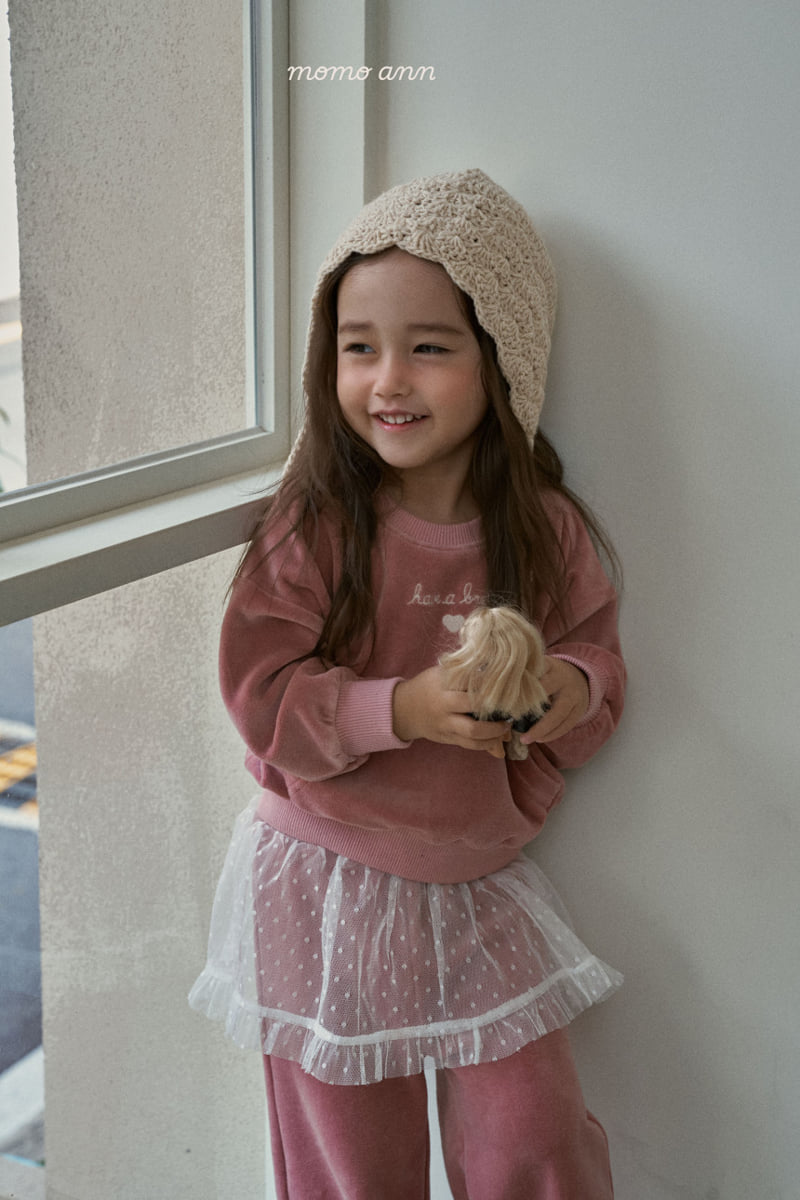 Momo Ann - Korean Children Fashion - #kidsstore - Velour Set - 4