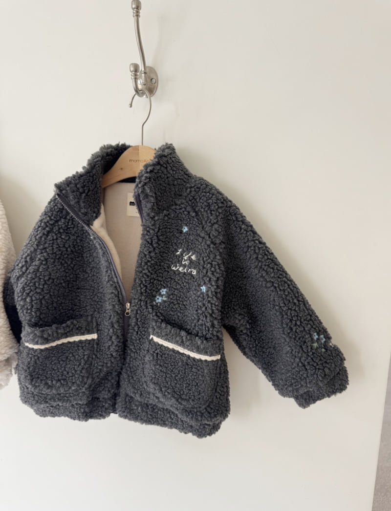 Momo Ann - Korean Children Fashion - #kidzfashiontrend - Fleece Zip-Up - 9