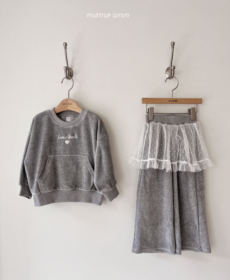 Momo Ann - Korean Children Fashion - #littlefashionista - Velour Set - 6