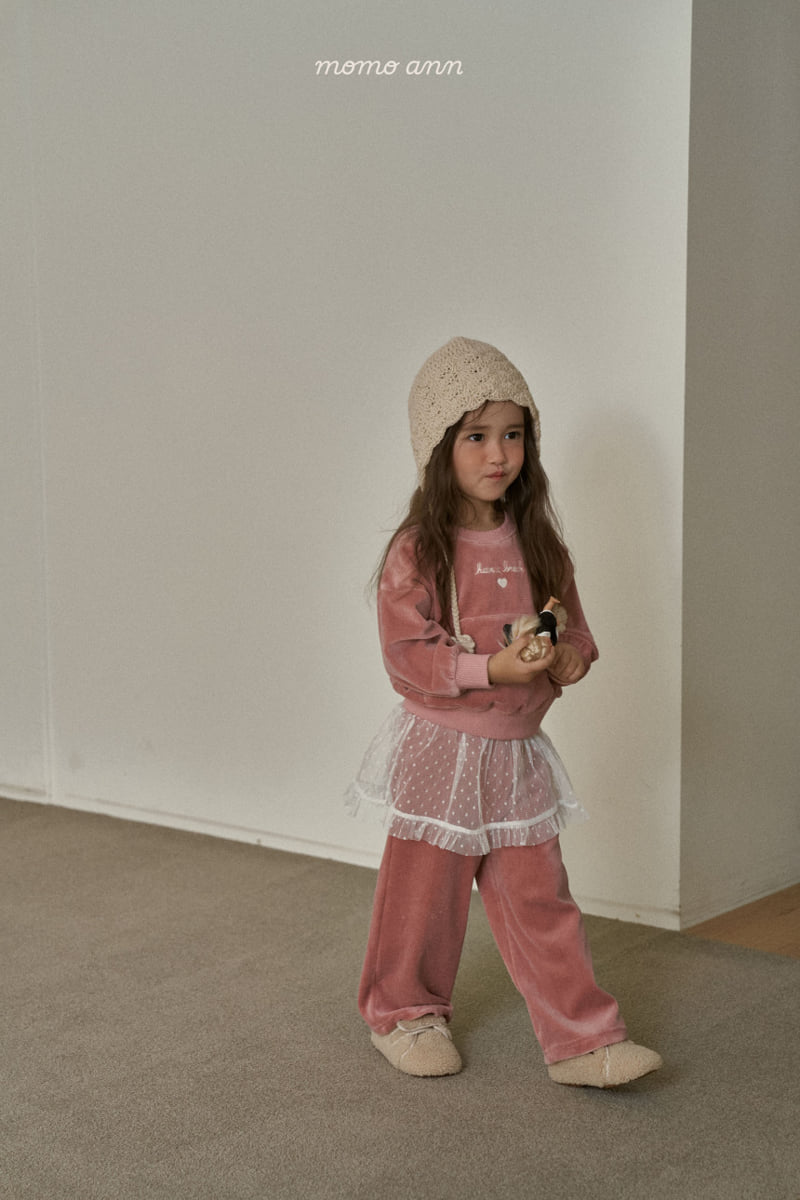 Momo Ann - Korean Children Fashion - #minifashionista - Velour Set - 8