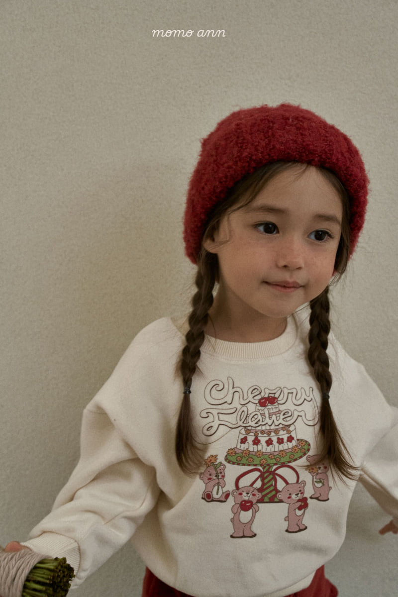 Momo Ann - Korean Children Fashion - #minifashionista - Cherry Sweatshirt - 4