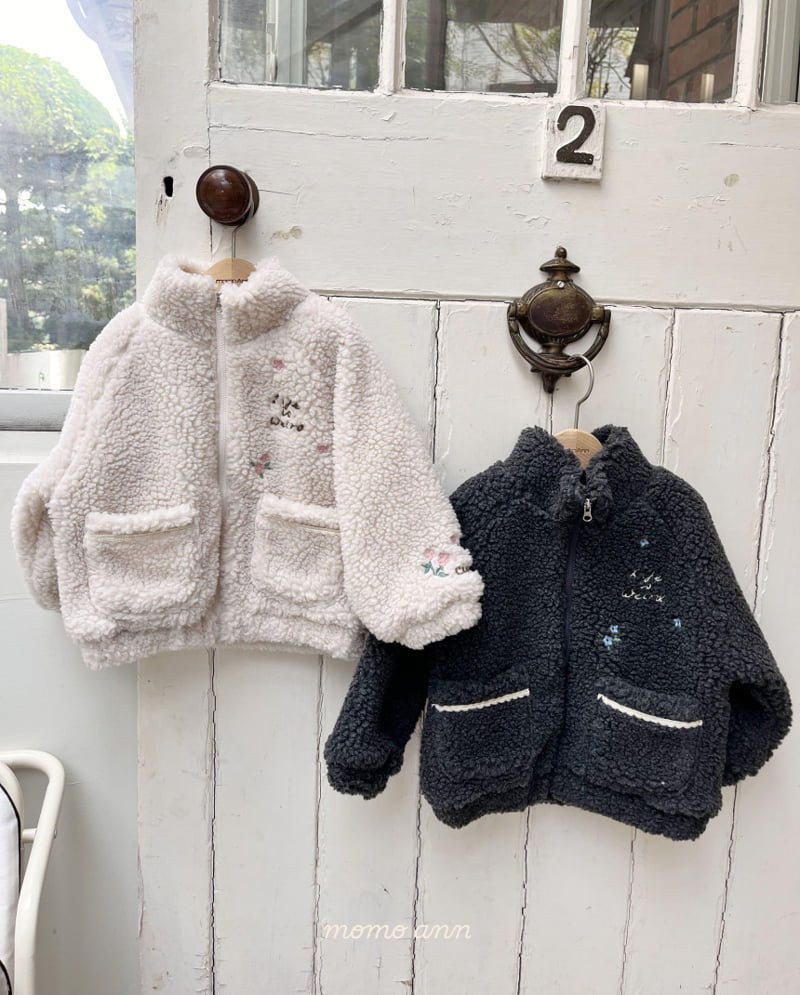Momo Ann - Korean Children Fashion - #stylishchildhood - Fleece Zip-Up