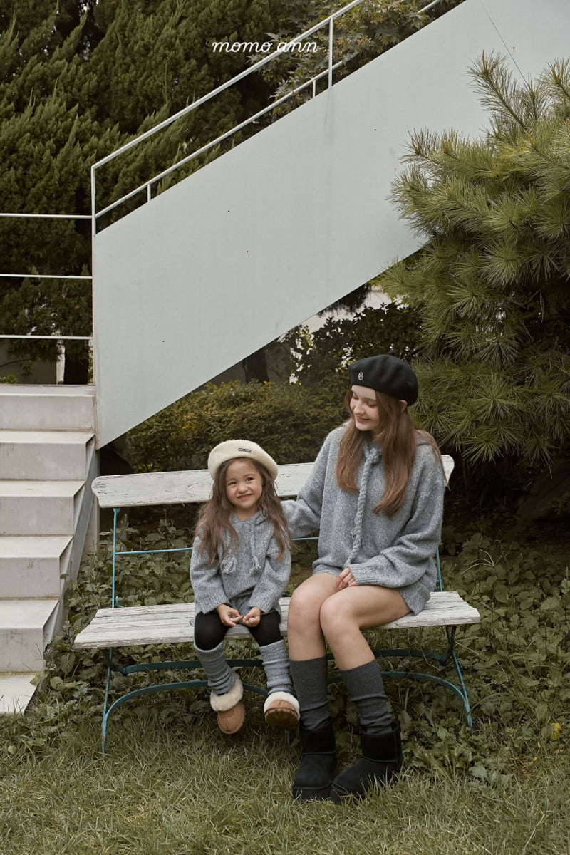 Momo Ann - Korean Women Fashion - #momslook - Knit Hood Set (with Mom) - 2