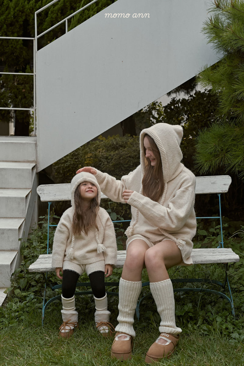 Momo Ann - Korean Women Fashion - #momslook - Knit Hood Set (with Mom) - 8